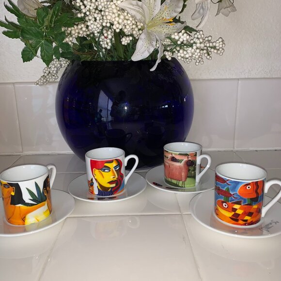 Knuttel Tipperary Crystal Cafe Collection Expresso Set - Picture 1 of 5